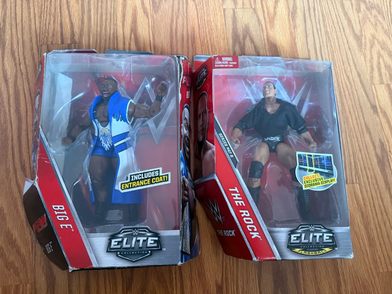 WWE Elite Collection Action Figures - Big E & The Rock