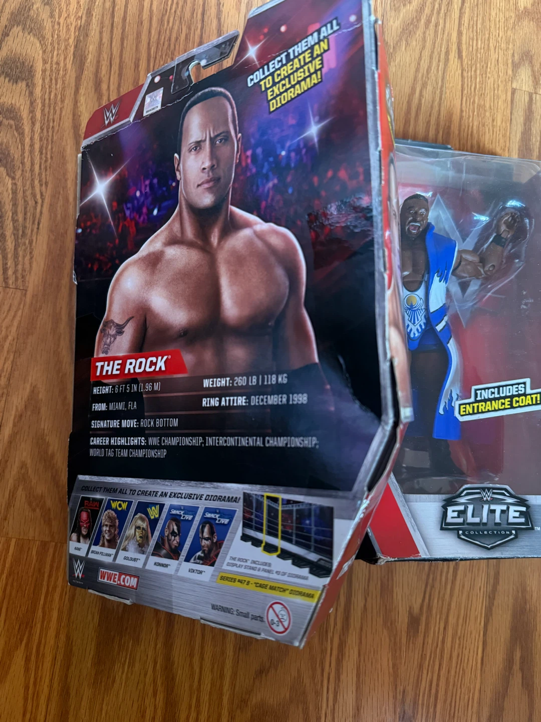 WWE Elite Collection Action Figures - Big E & The Rock - photo 4