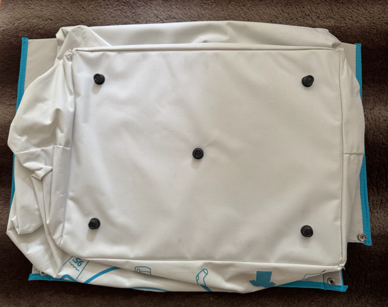 White and Blue Collapsible Storage Cube - photo 2
