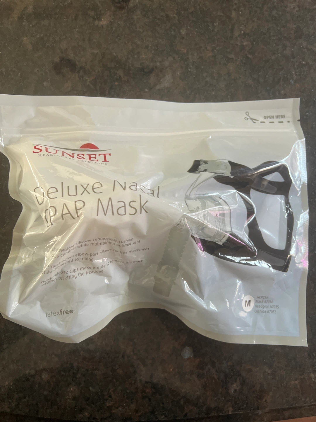 Sunset Healthcare Deluxe Nasal CPAP Mask - Medium - photo 3