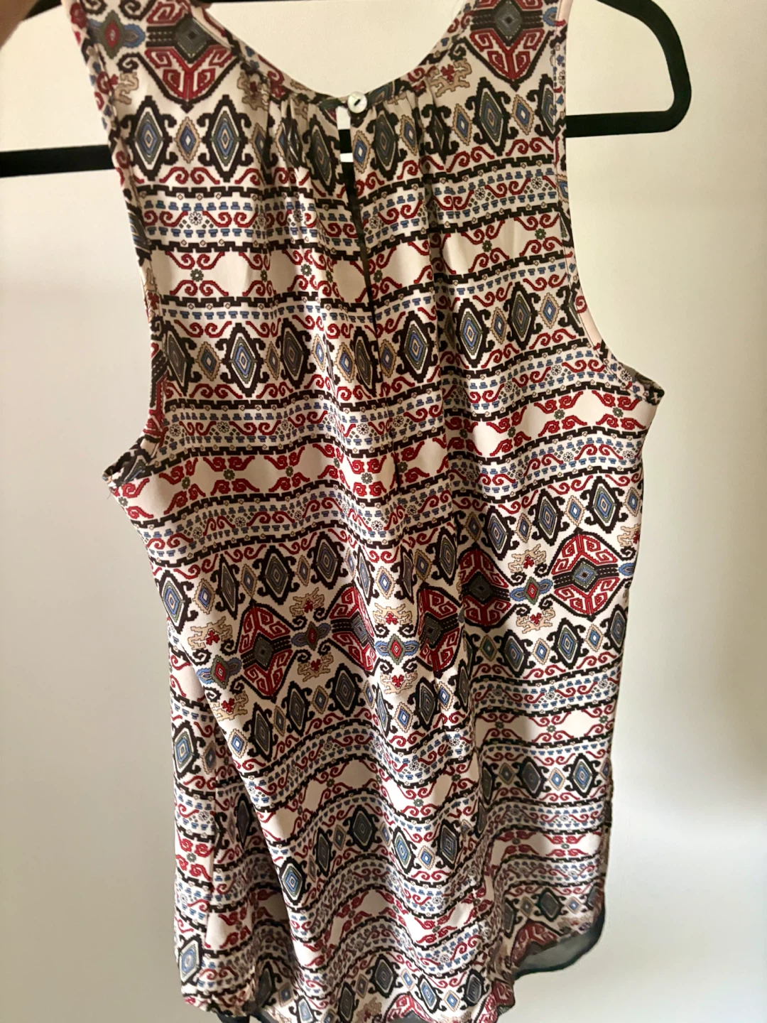 Daniel Rainn Patterned Sleeveless Top