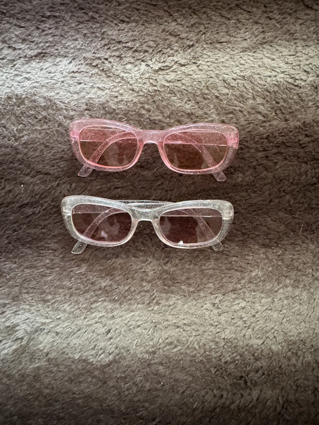 Pink and Clear Glittery Sunglasses (2 pairs)