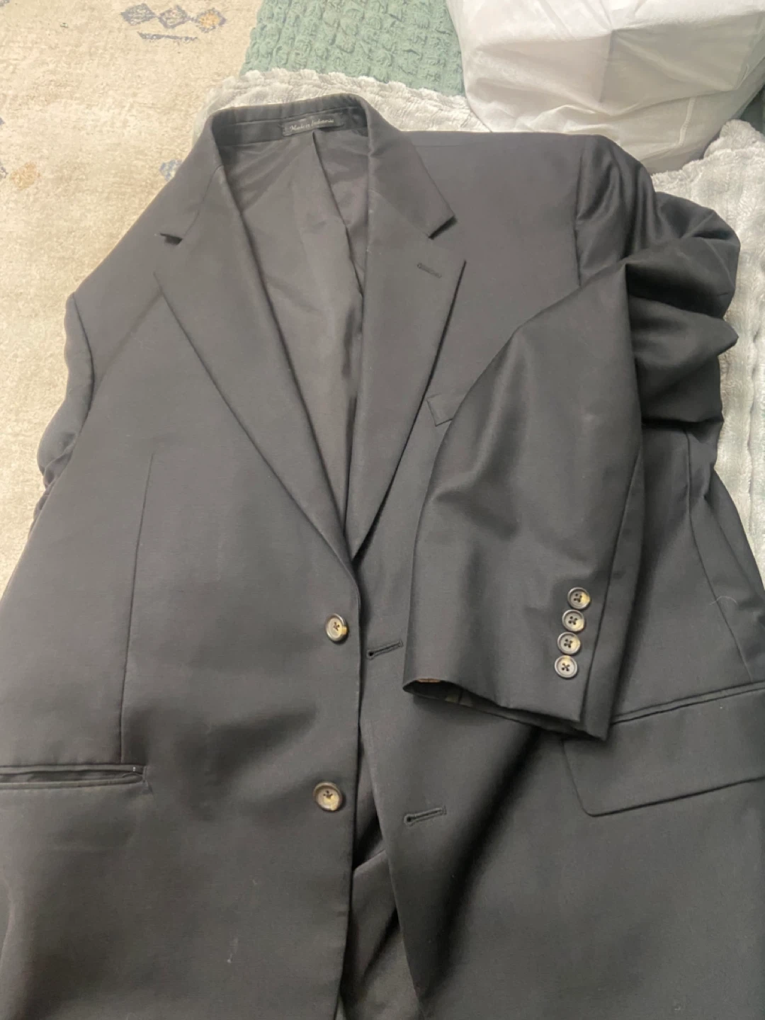 Lauren Ralph Lauren Men's Black Wool Blazer Size 44R - photo 2