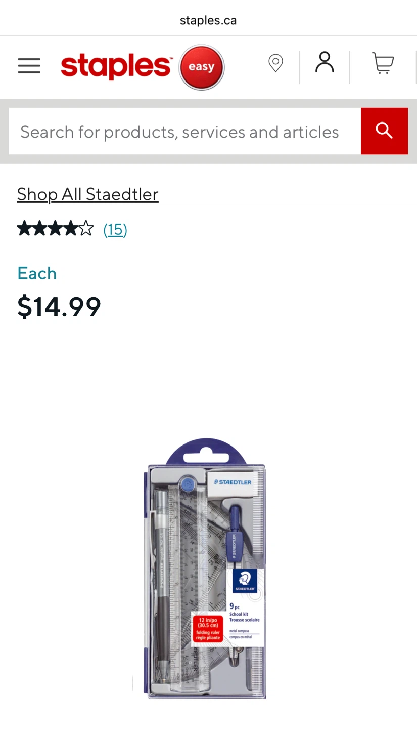 Staedtler 9-Piece Math Set – Brand New - photo 4