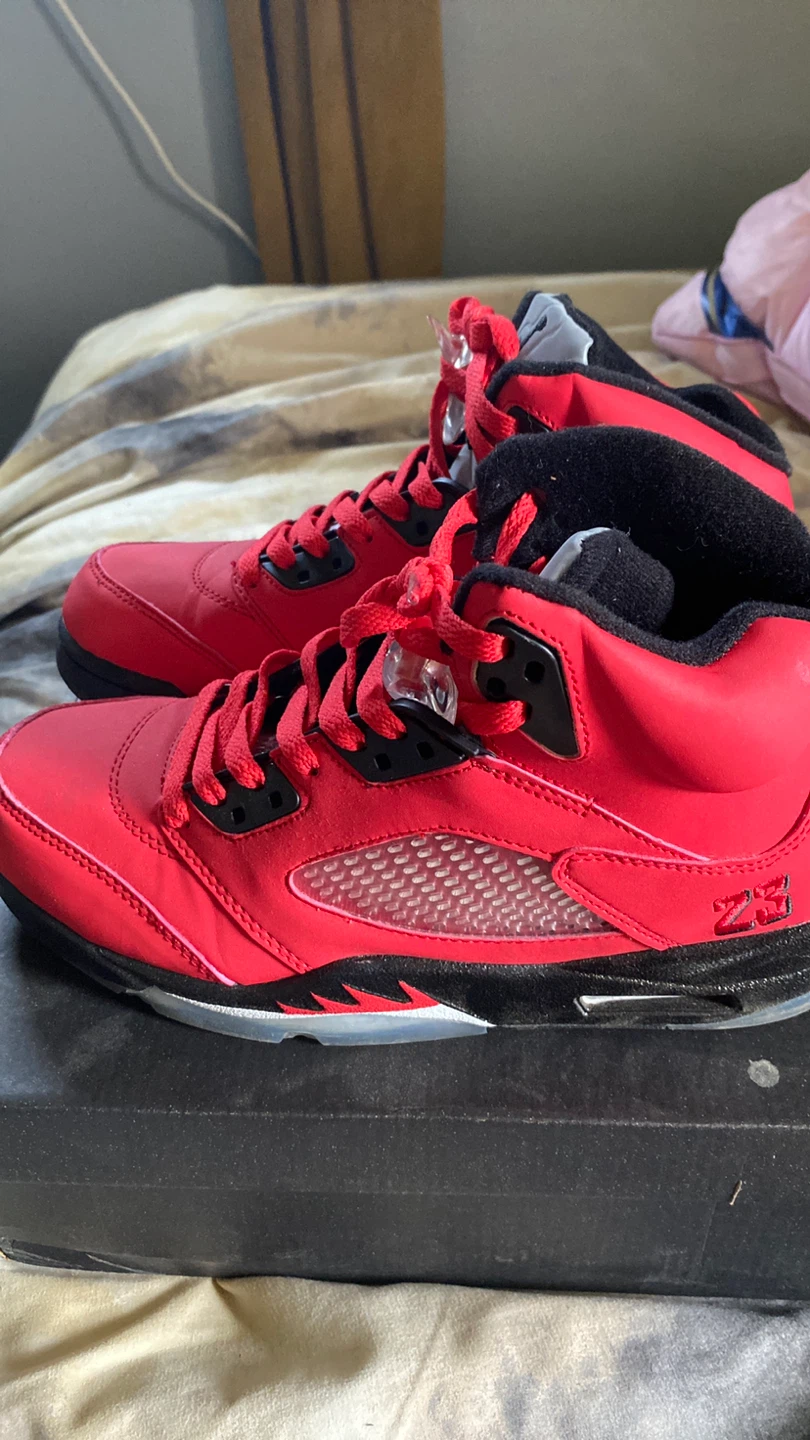 Jordan 5 Retro Red Mens Shoes - photo 2