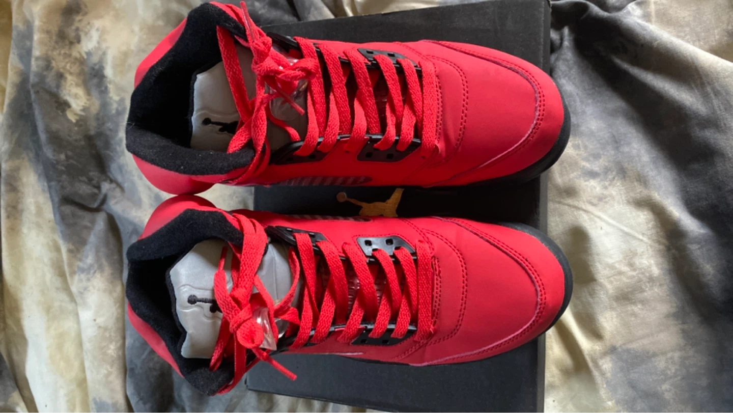 Jordan 5 Retro Red Mens Shoes - photo 3