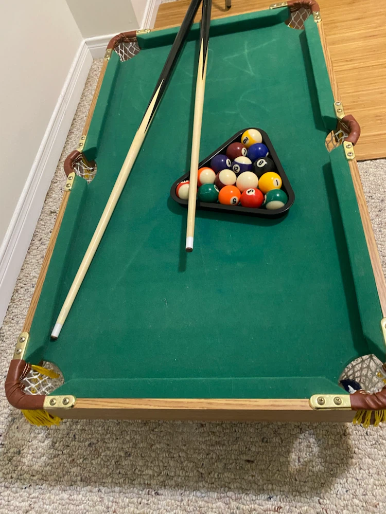 Mini Pool Table with Cues and Balls - photo 5