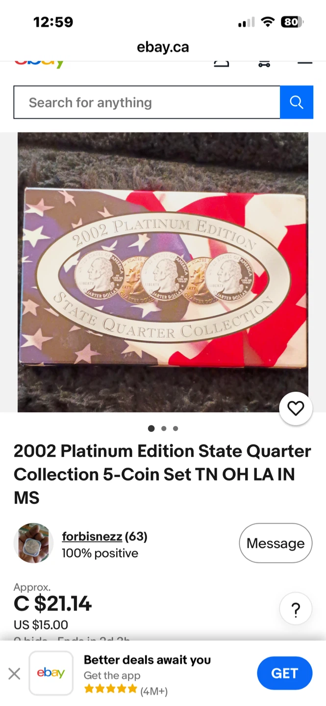 2005 Platinum State Quarters Collection - photo 2