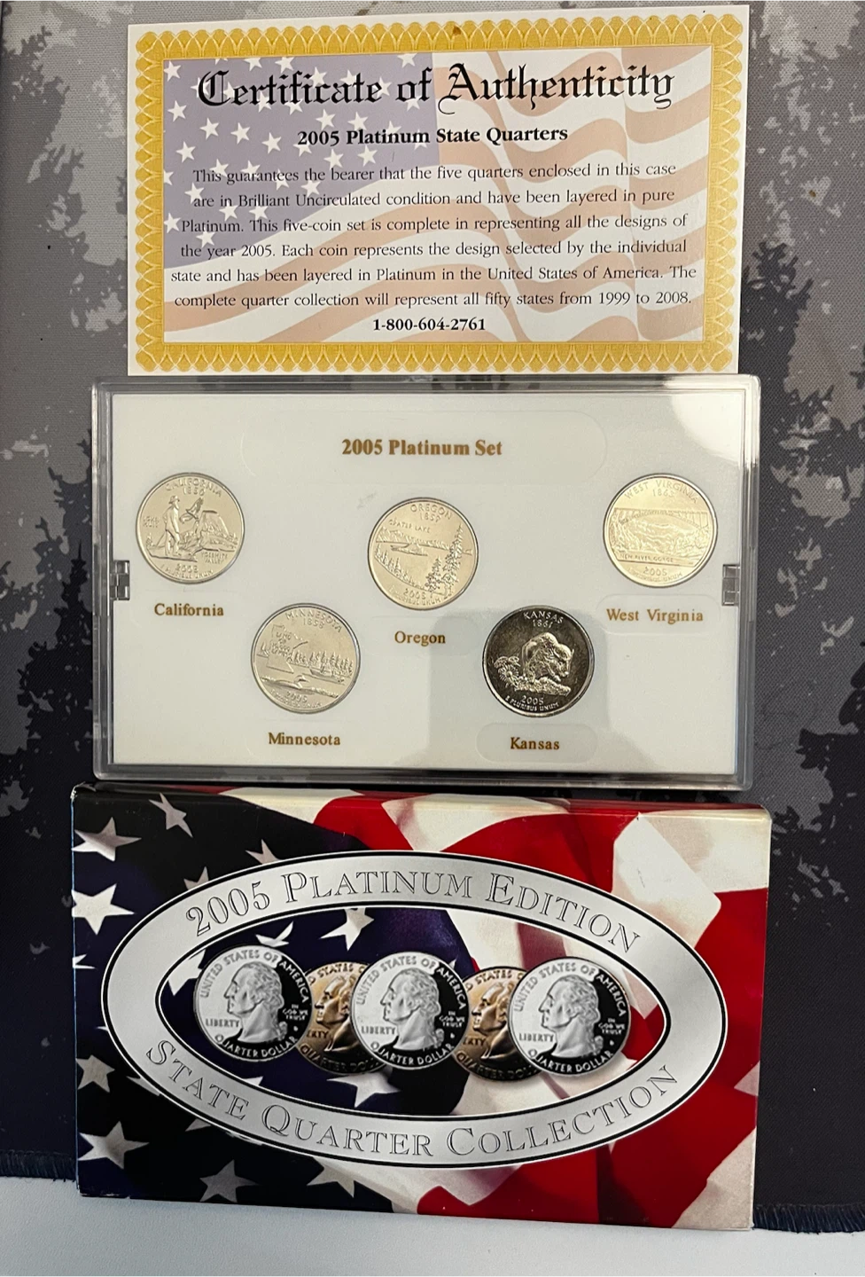 2005 Platinum State Quarters Collection - photo 4