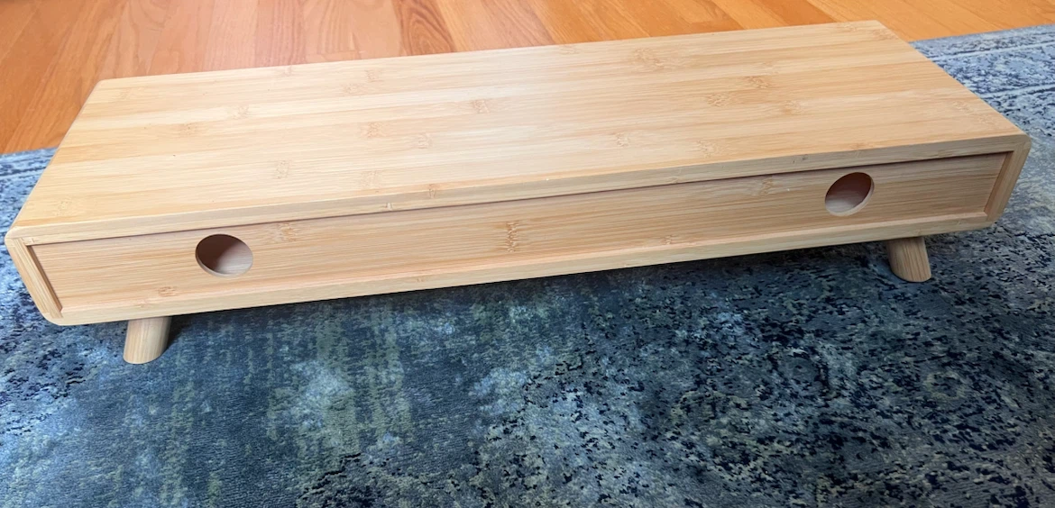 Bamboo Monitor Stand Riser with Drawer - photo 4