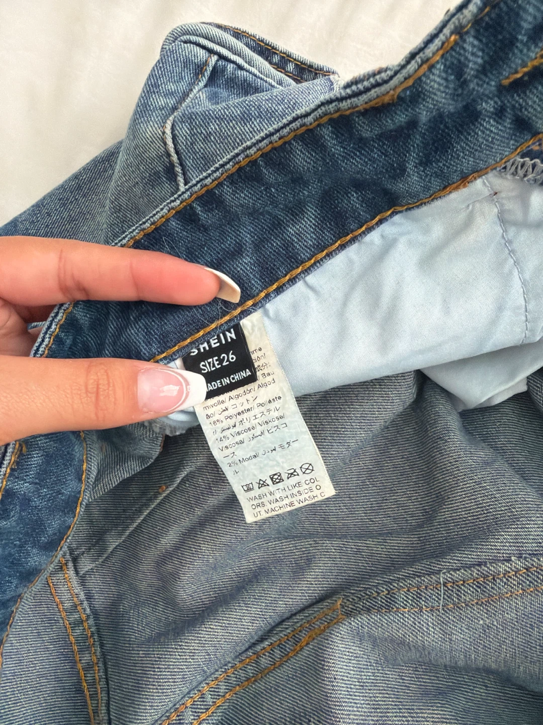 SHEIN Women's Distressed Wide Leg Cargo Jeans Size 26 - photo 3