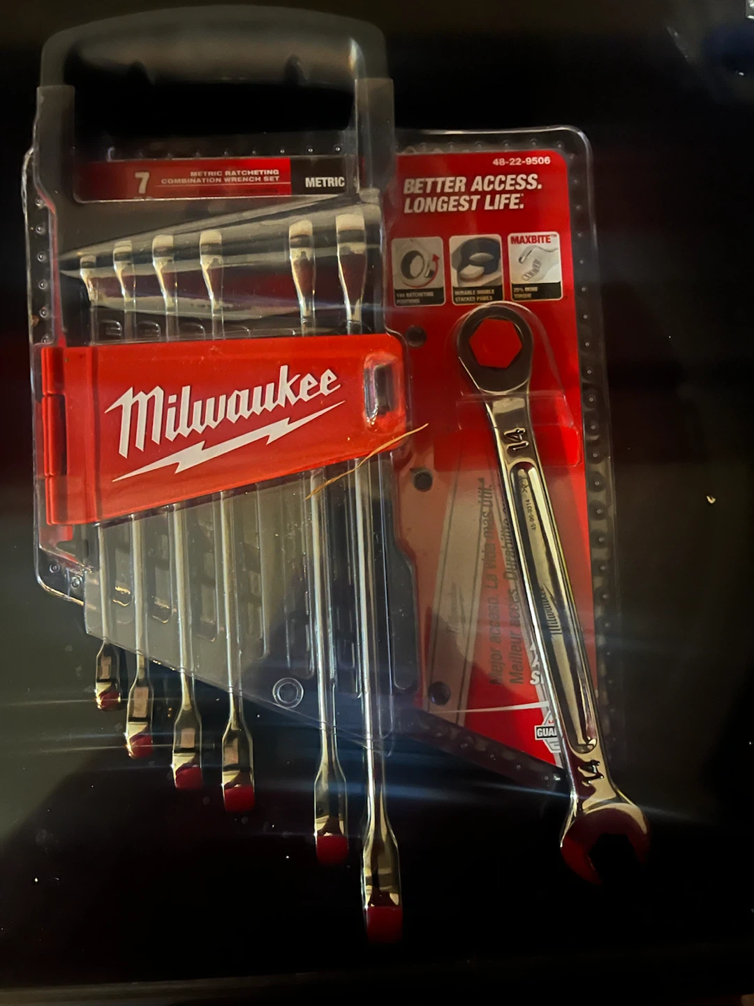 Milwaukee 7-Piece Metric Ratcheting Combination Wrench Set