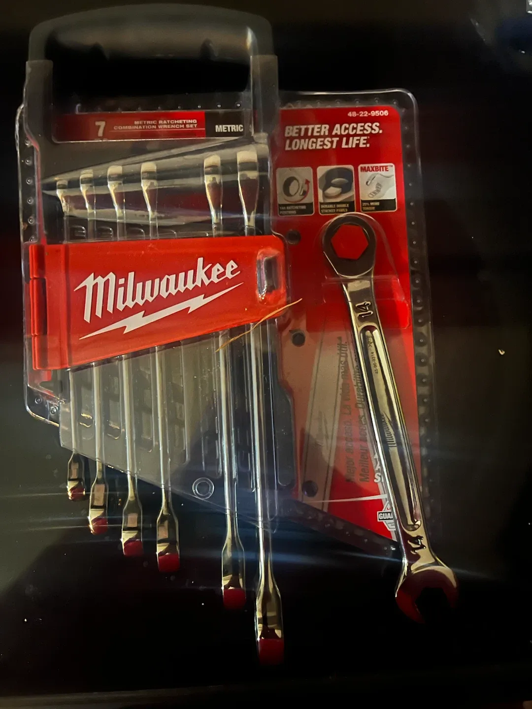 Milwaukee 7-Piece Metric Ratcheting Combination Wrench Set