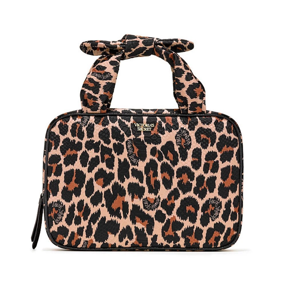 NEW Victoria's Secret Leopard Travel Toiletry Cosmetic Bag - photo 3