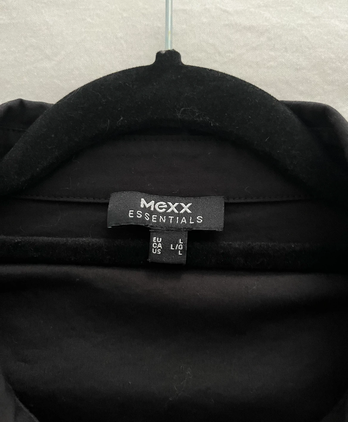 Mexx Essentials Black Button-Up Shirt - Size L/G - photo 4