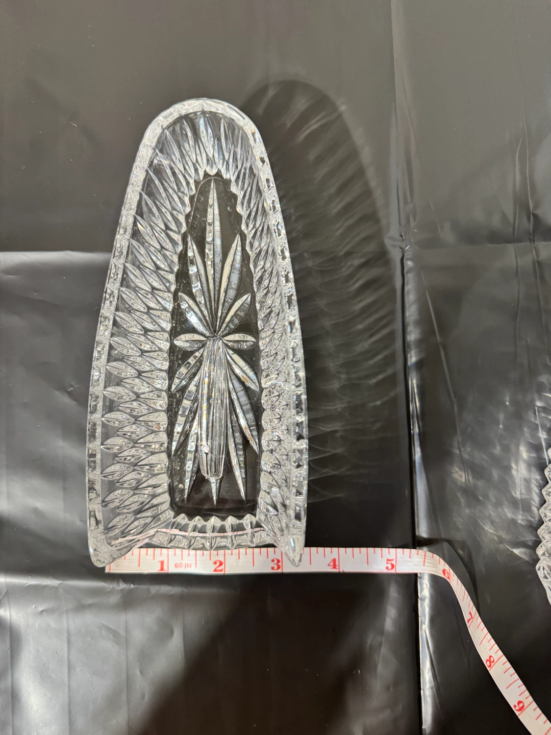 Princess House Highlights Knife Holder Crystal 7"