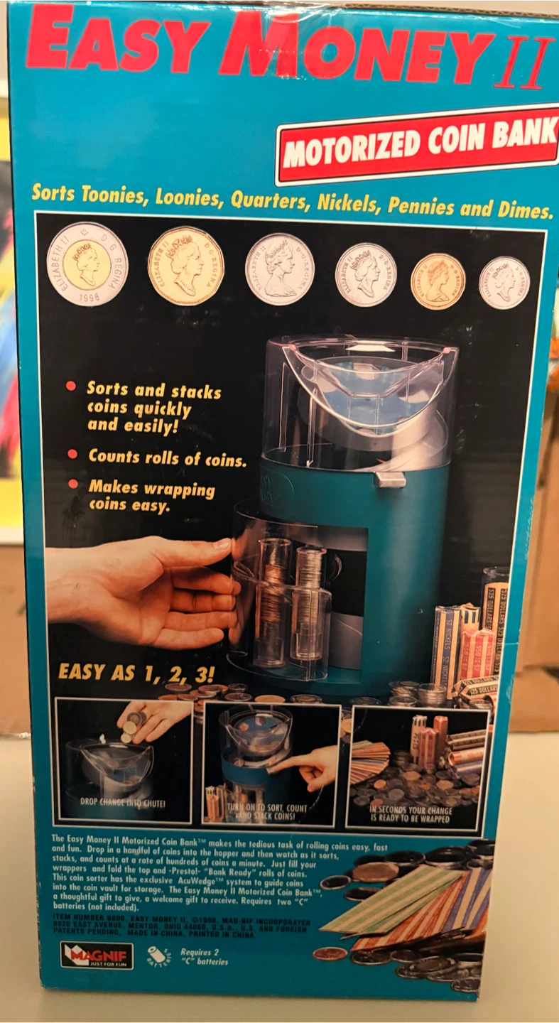 Brand New Easy Money II Motorized Coin Bank - photo 2