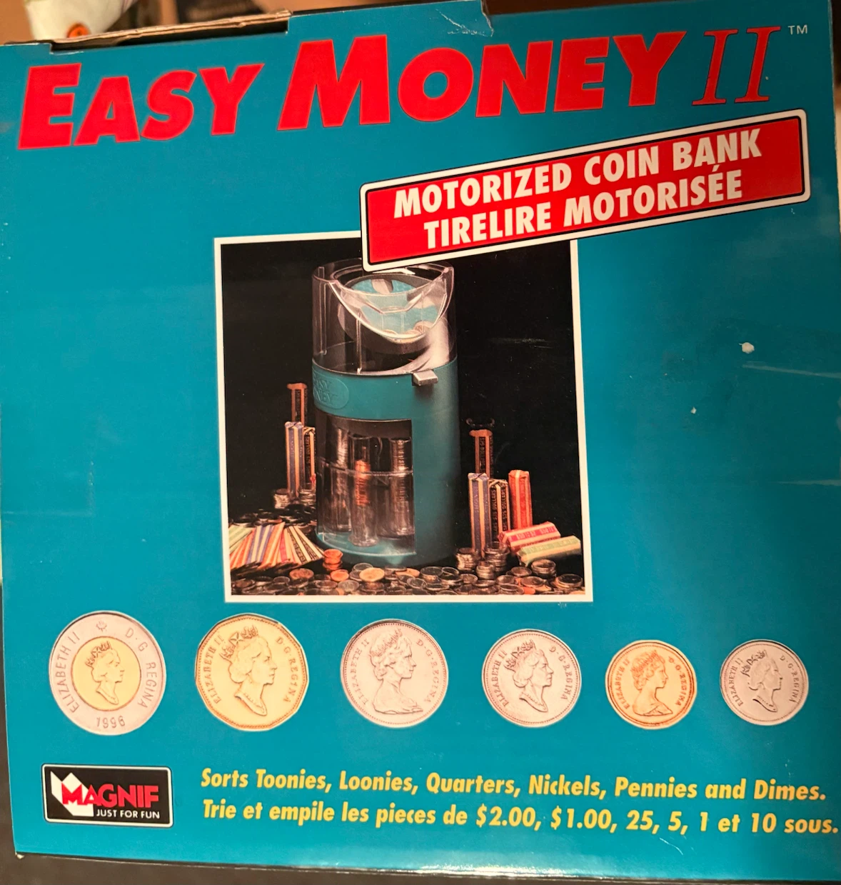 Brand New Easy Money II Motorized Coin Bank - photo 3