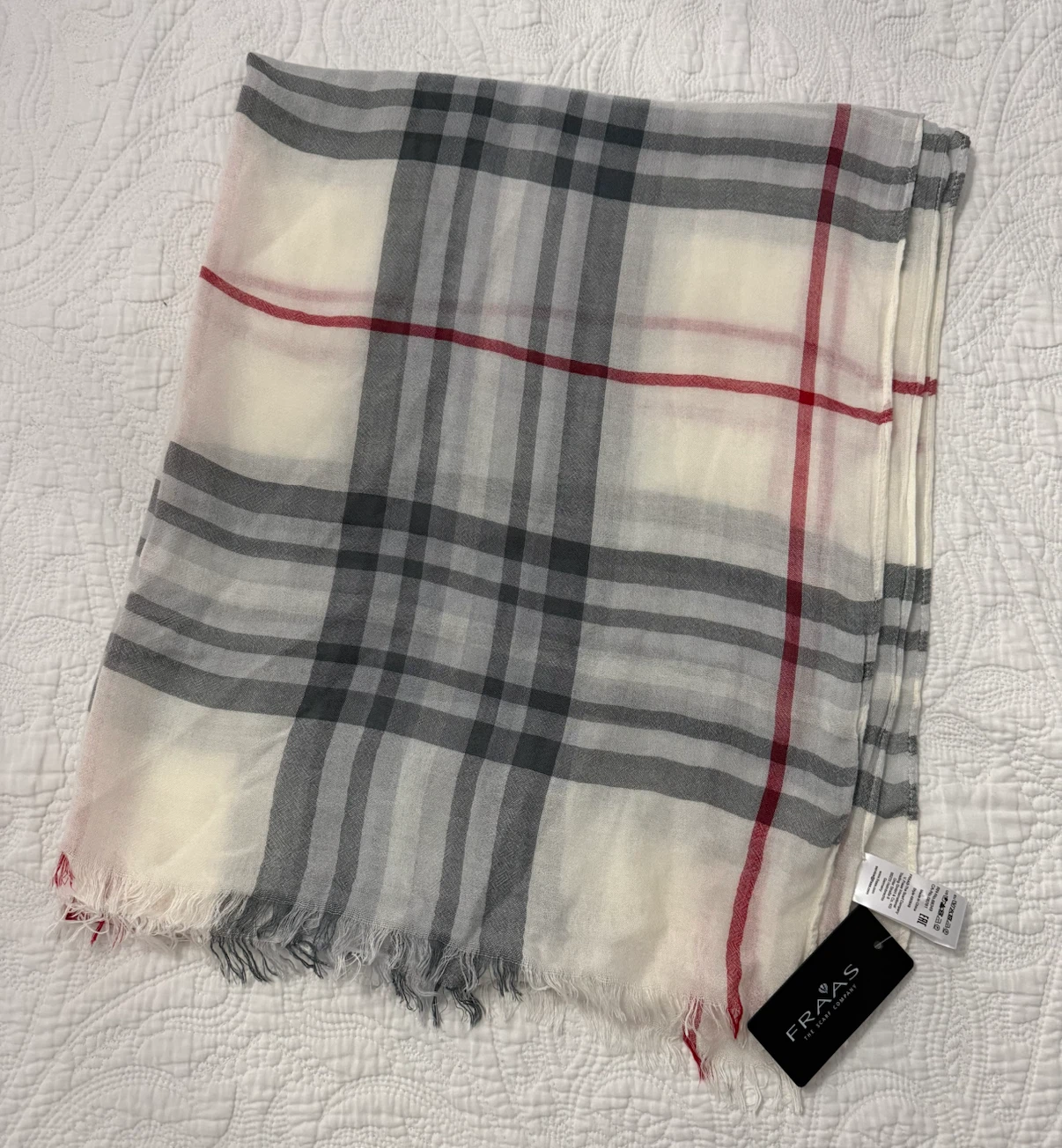 FRAAS Plaid Viscose Scarf - photo 3