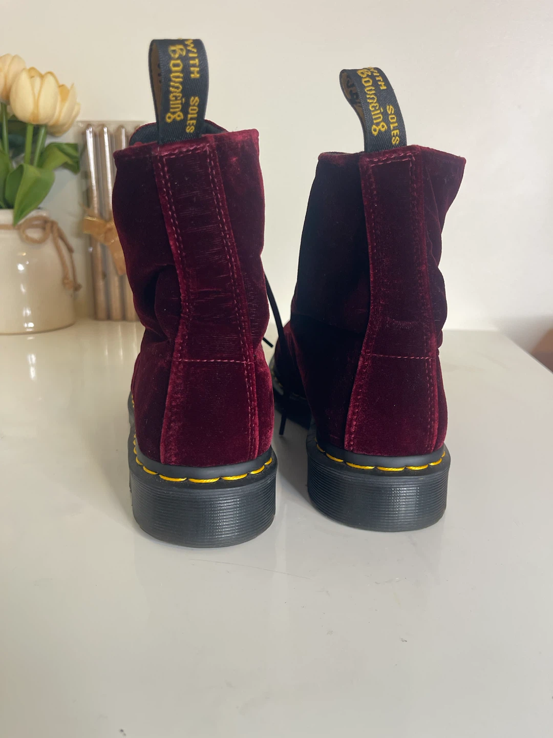 Dr. Martens Velvet Boots