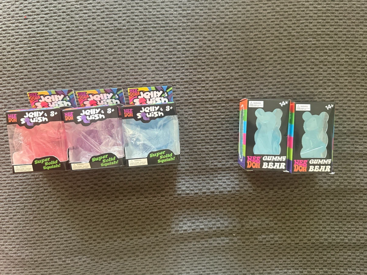 Nee Doh Jelly Squish & Gummy Bear Squishy