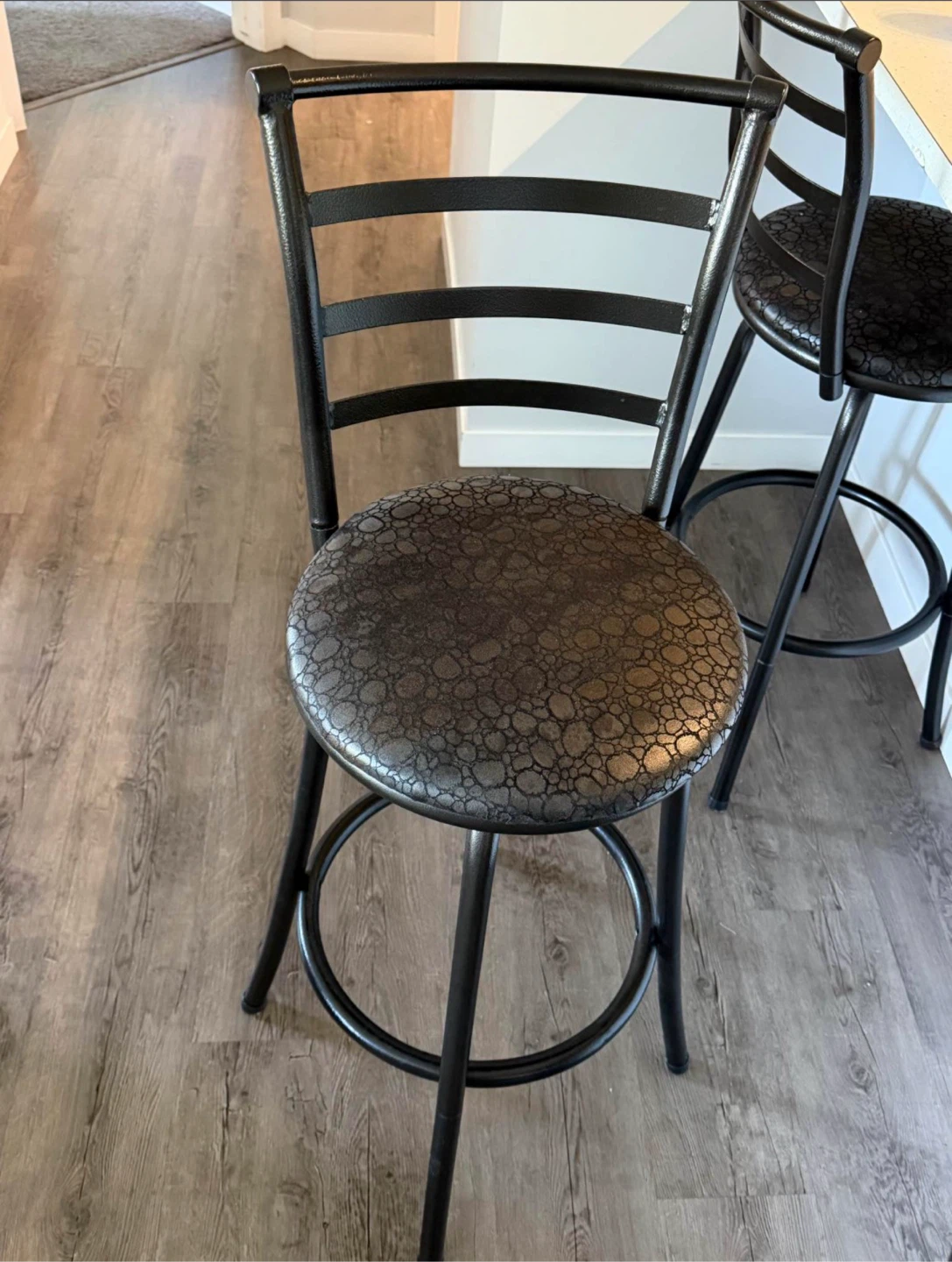 360 Black Swivel Bar Stool - photo 2
