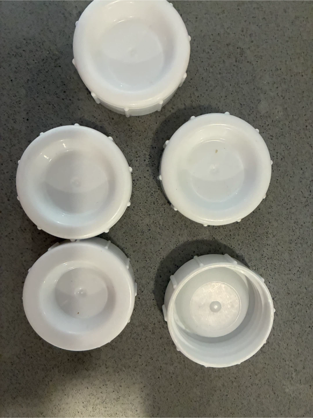Lot of 5 dr browns bottle White Plastic Caps - photo 2