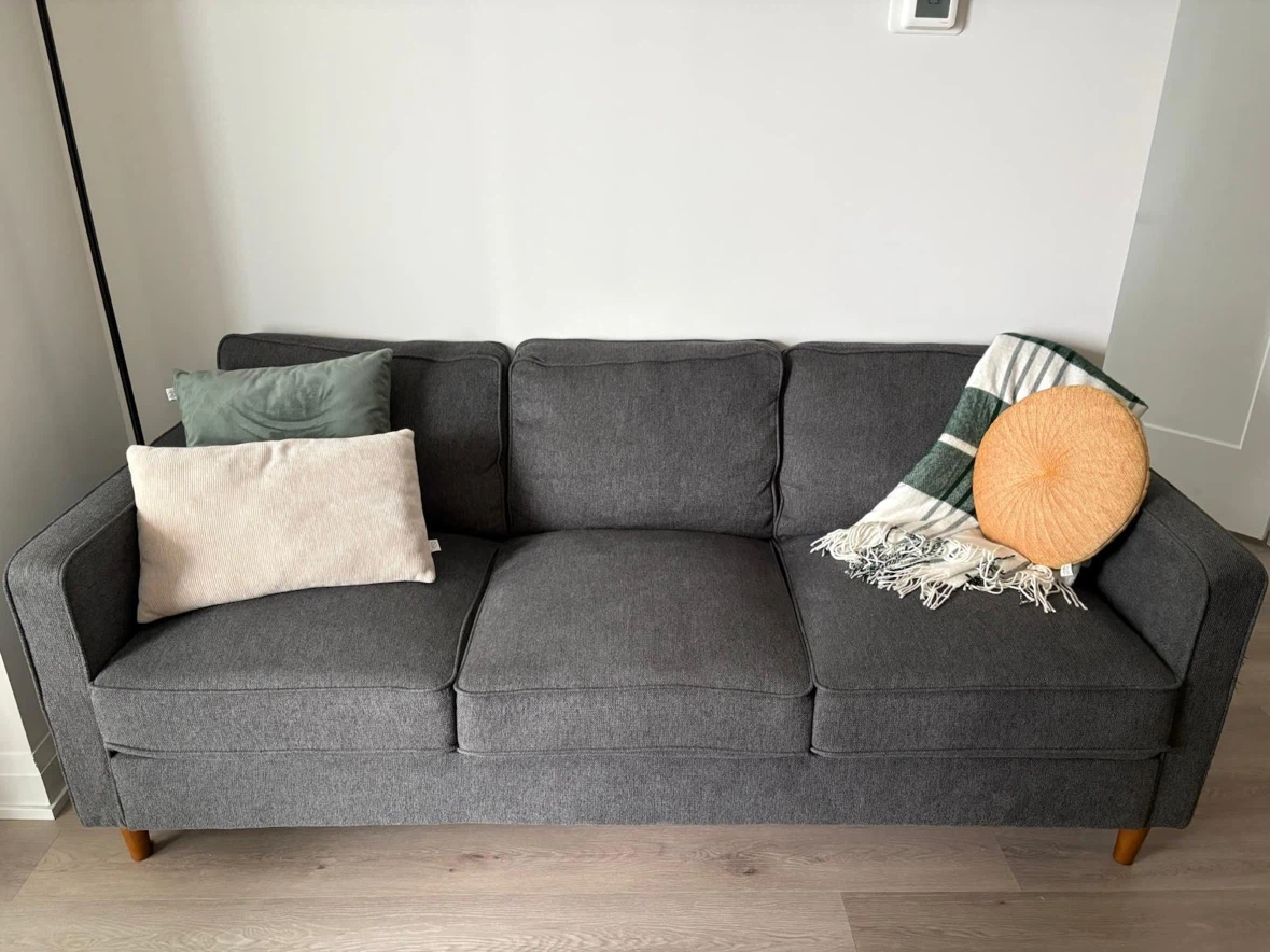 Dark Grey 3-Seater Sofa