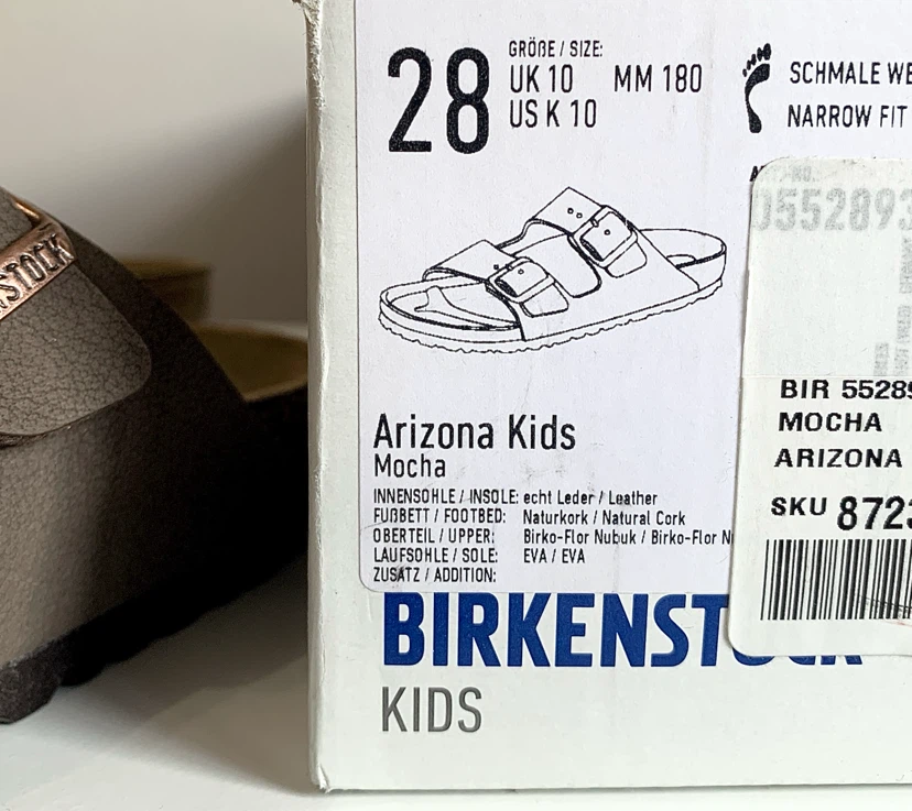 Birkenstock Kids Arizona Sandal (US 10) Suede Leather Shoes NEW - photo 4