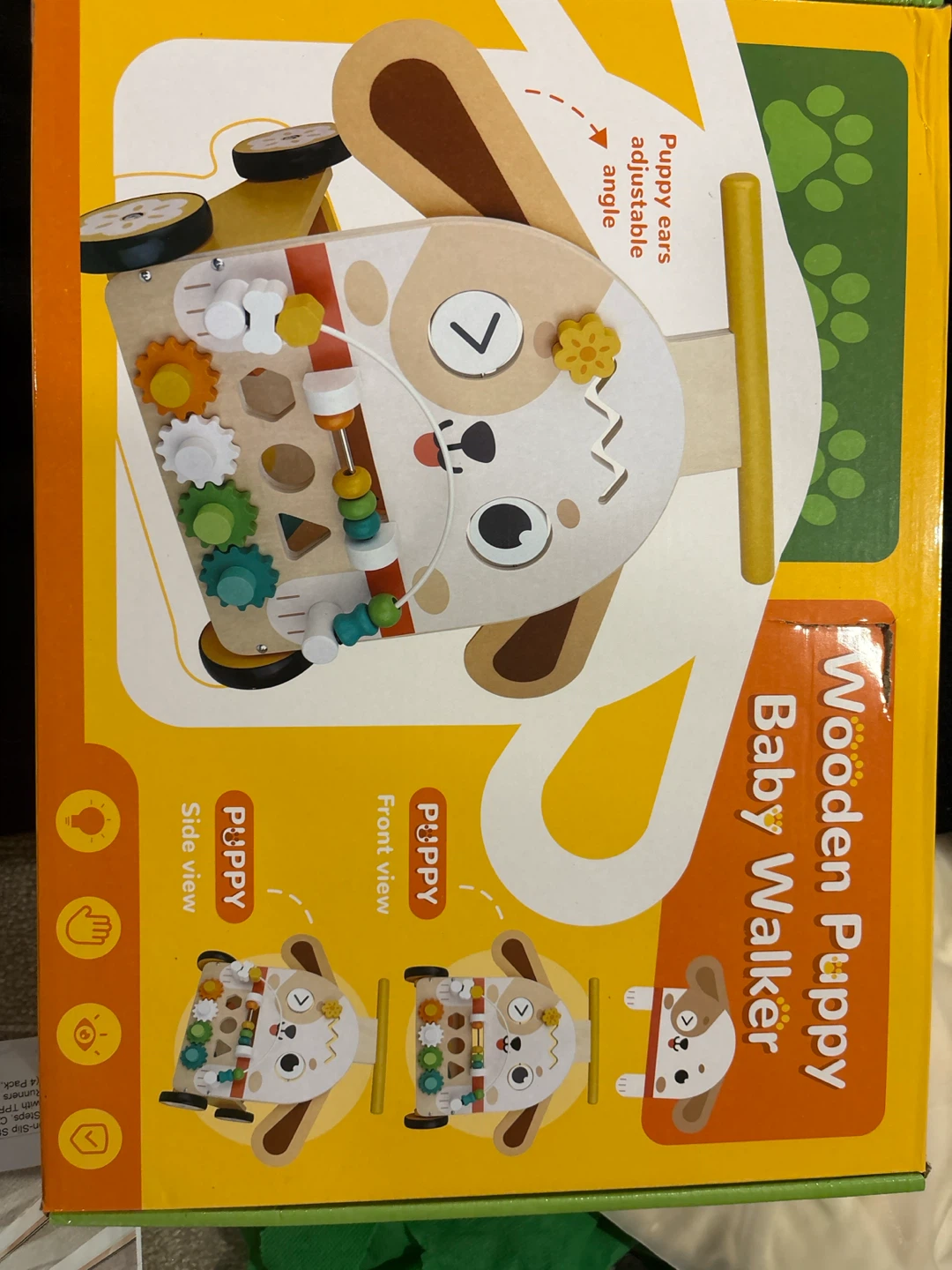 Wooden Puppy Baby Walker