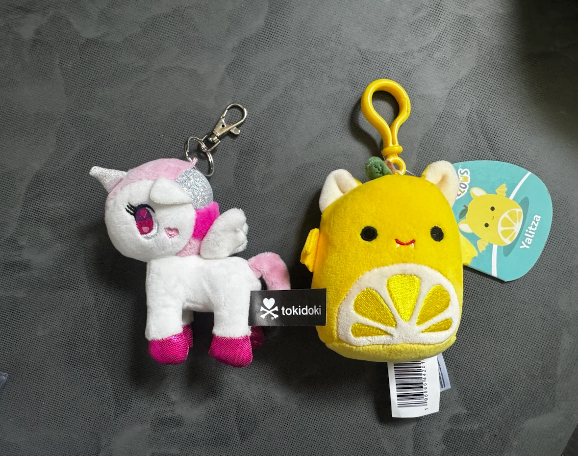 Squishmallows & Tokidoki Plush Keychains