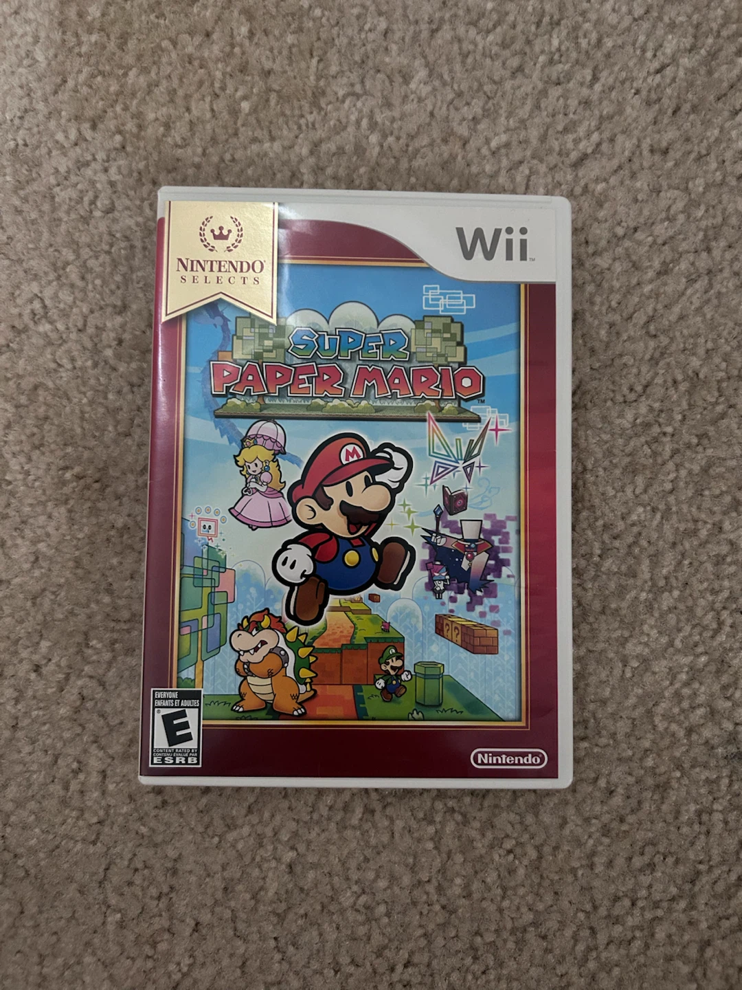 Nintendo Wii Super Paper Mario Game