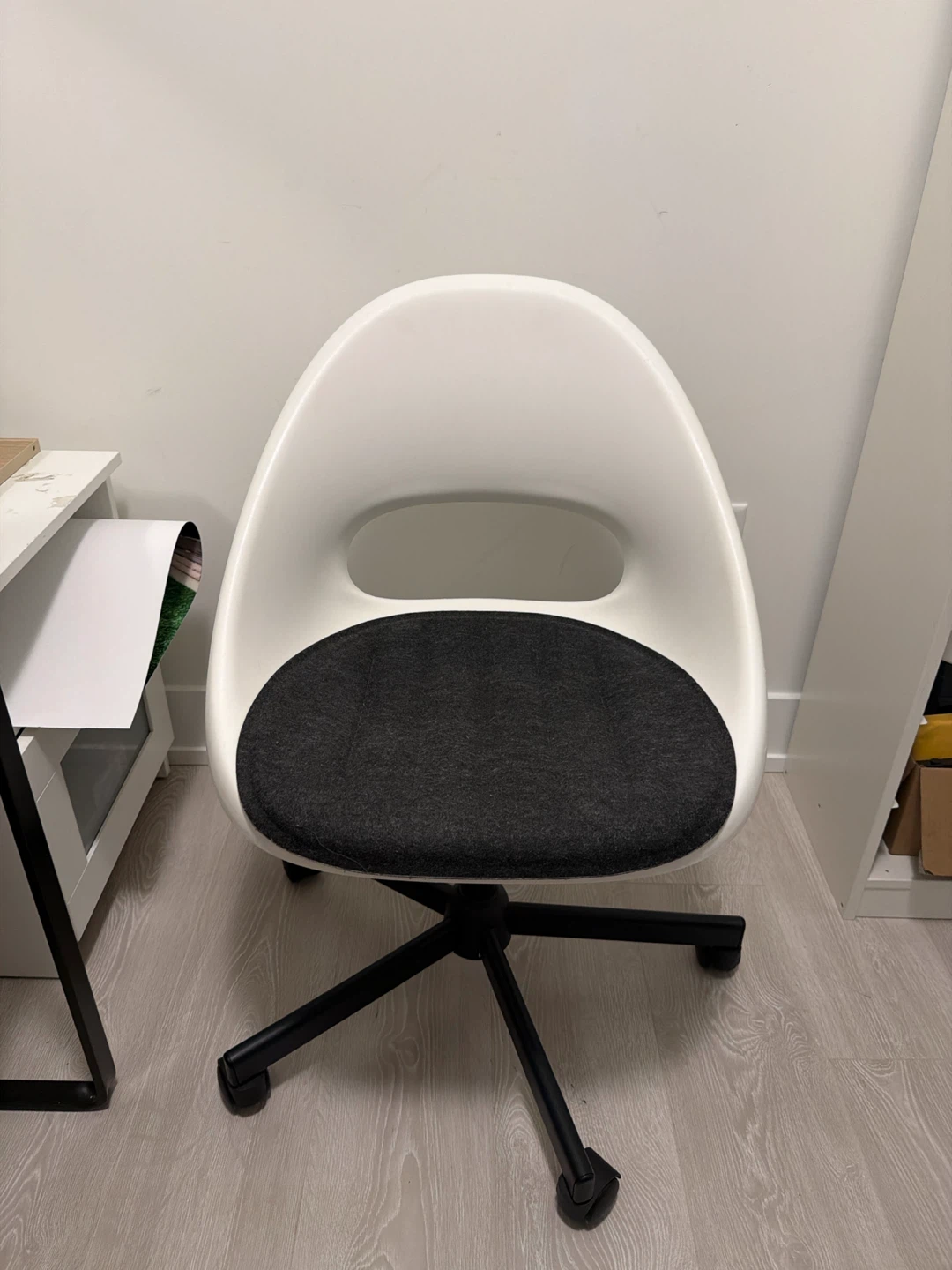 White and Black Office Chair