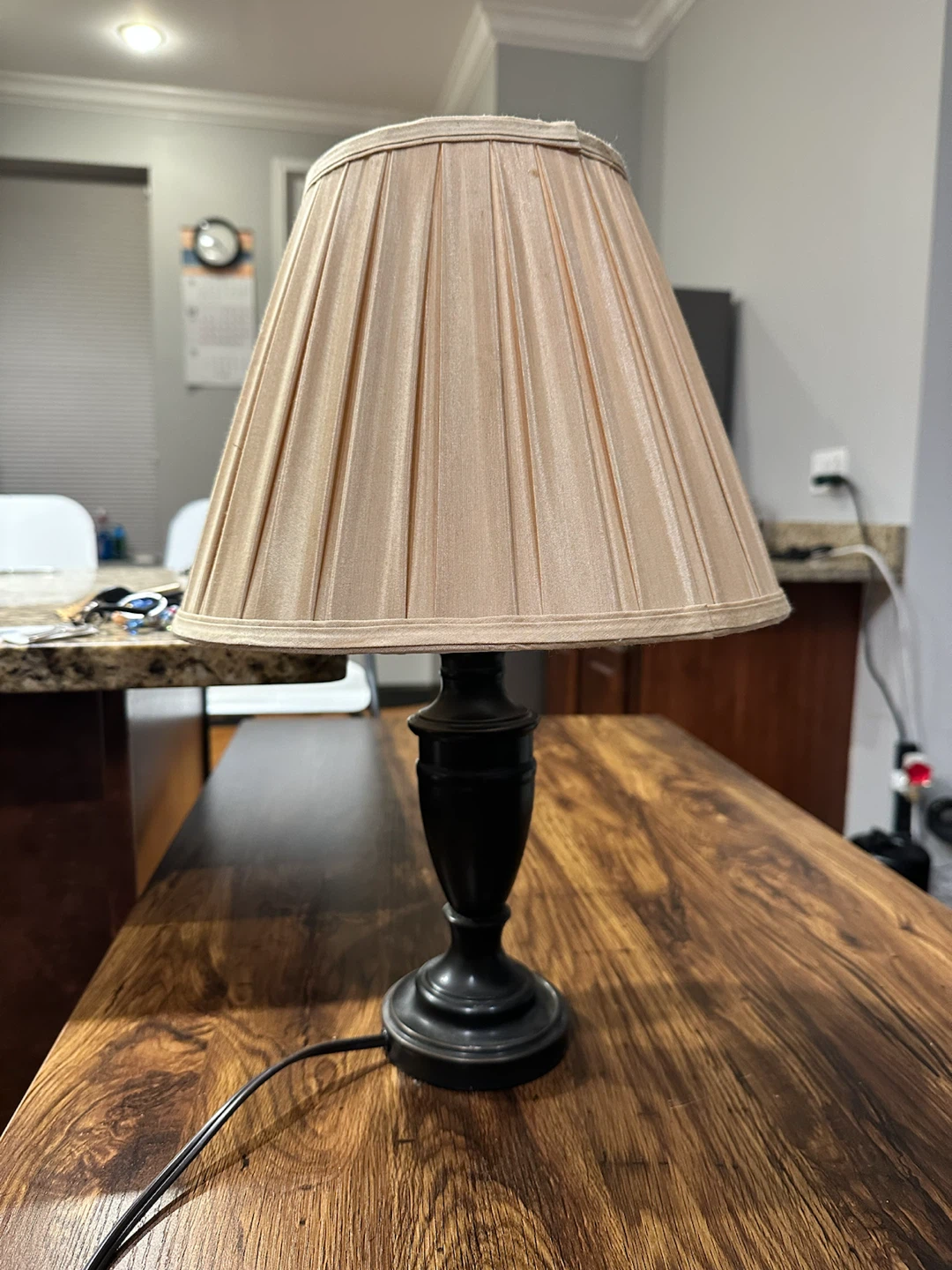 Table Lamp with Pleated Shade