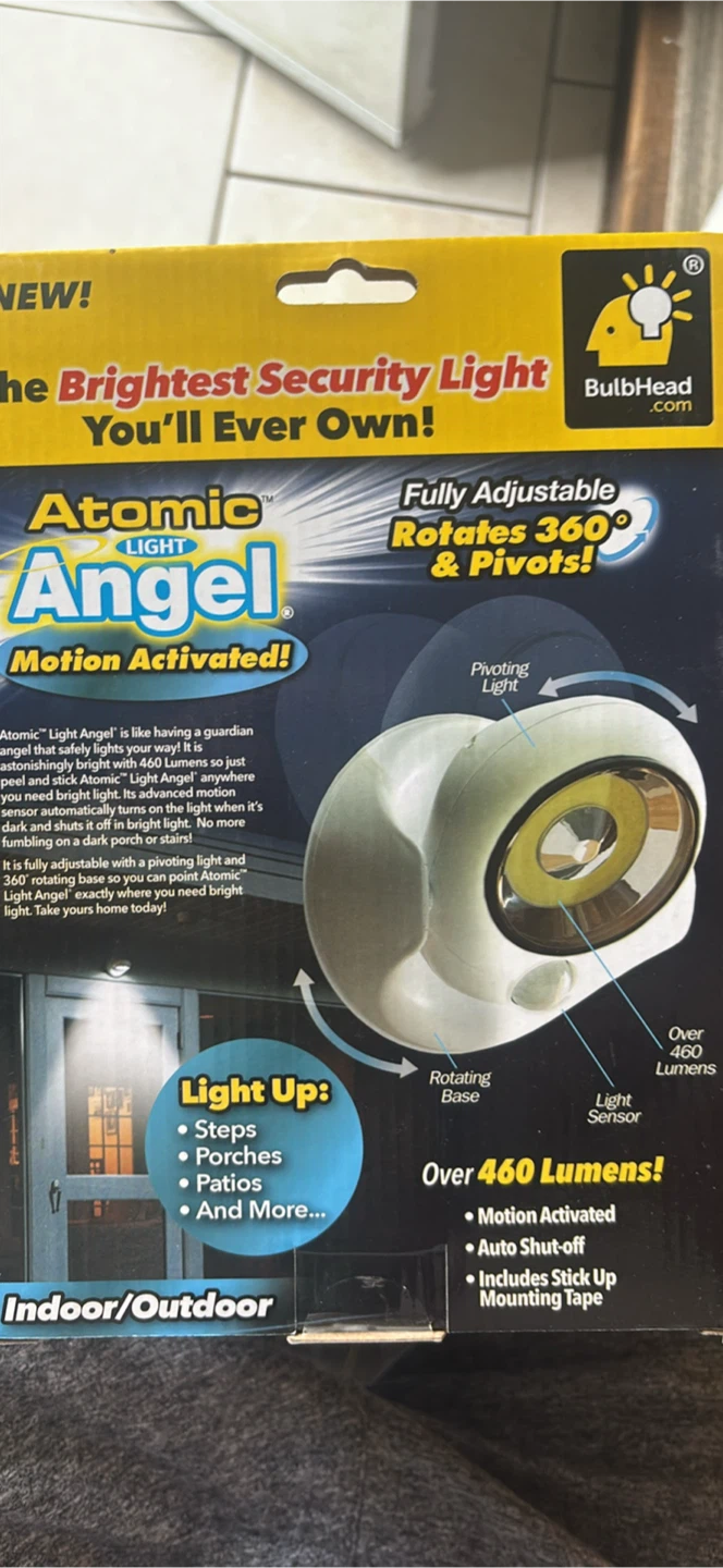 BulbHead Atomic Light Angel Motion Activated Security Light
