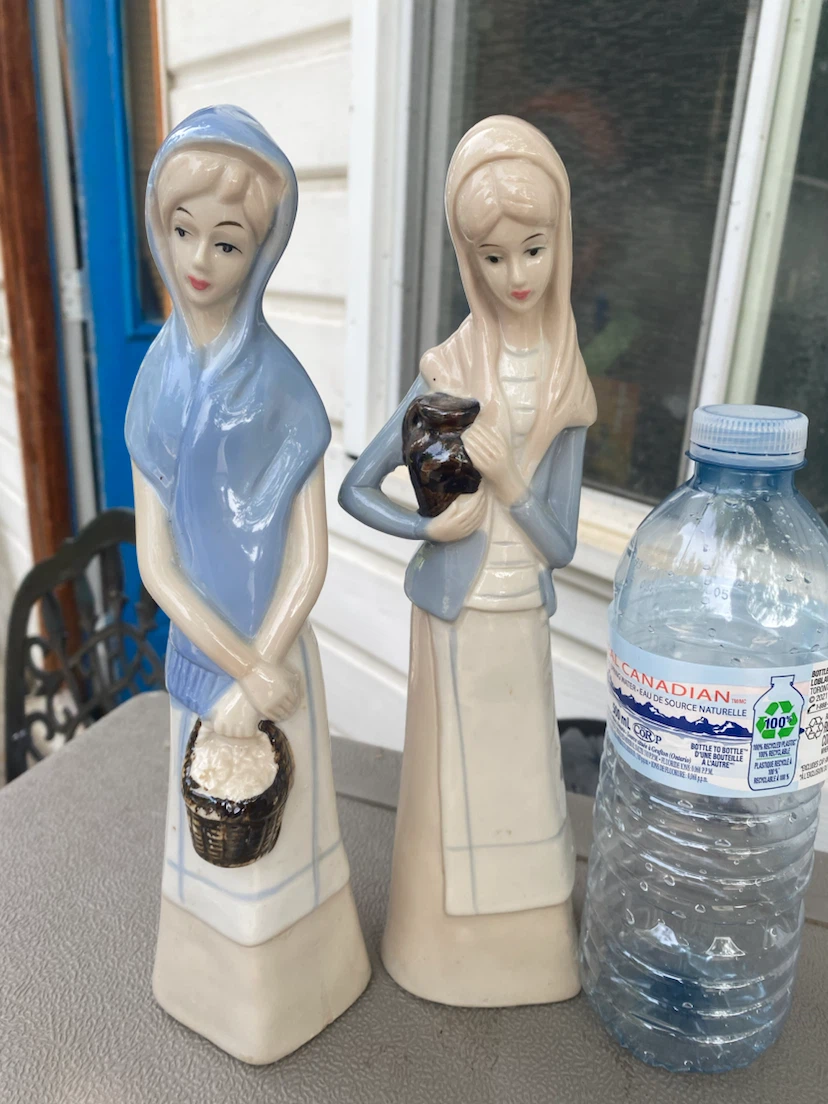 Vintage Ceramic Figurines - Two Women with Baskets - photo 2