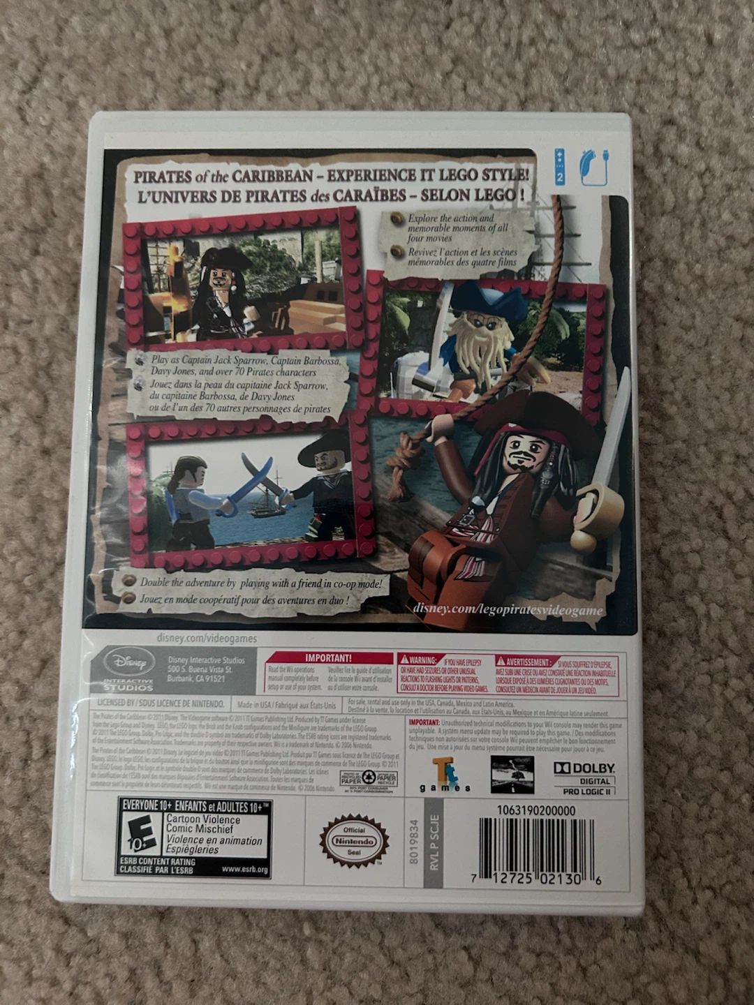 LEGO Pirates of the Caribbean The Video Game for Wii - photo 2
