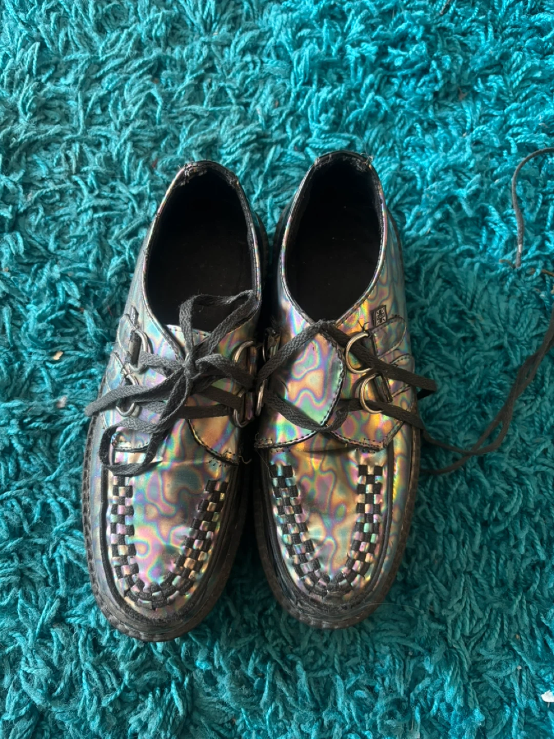 TUK Holographic Creepers Shoes