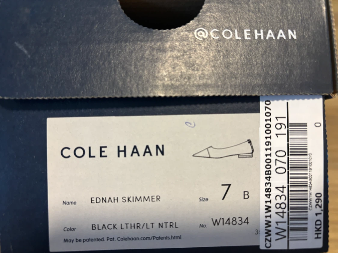 Cole Haan Black Leather Pointed Toe Flats - photo 3