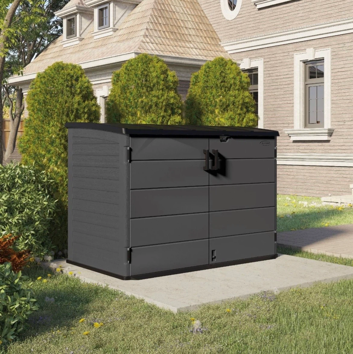 Horizontal shed outdoor