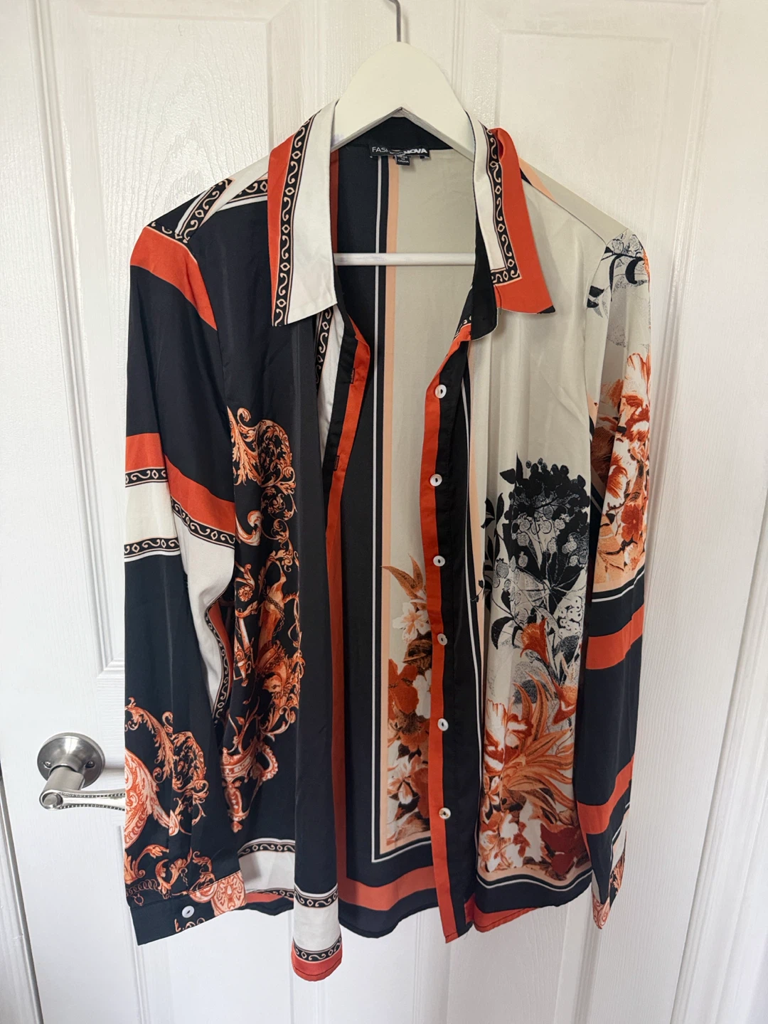 Fashion Nova XL Printed Button-Up Shirt - photo 2