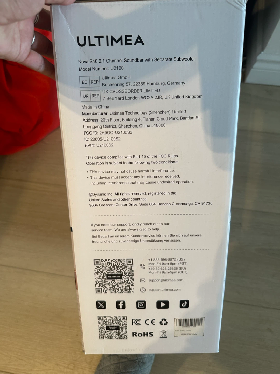 BNIB - ULTIMEA Nova S40 2.1 Ultra-Slim Soundbar + Subwoofer - photo 2