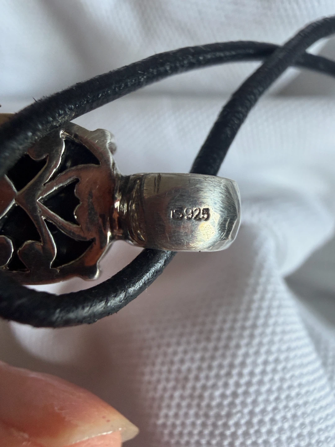 rare vintage Thomas Sabo "Adam and Eve" Black Onyx Snake Cross - photo 5