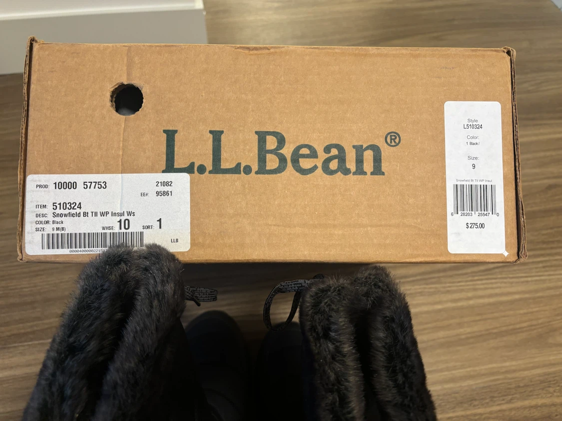 L.L.Bean Snowfield Boots Size 10 Black - photo 4