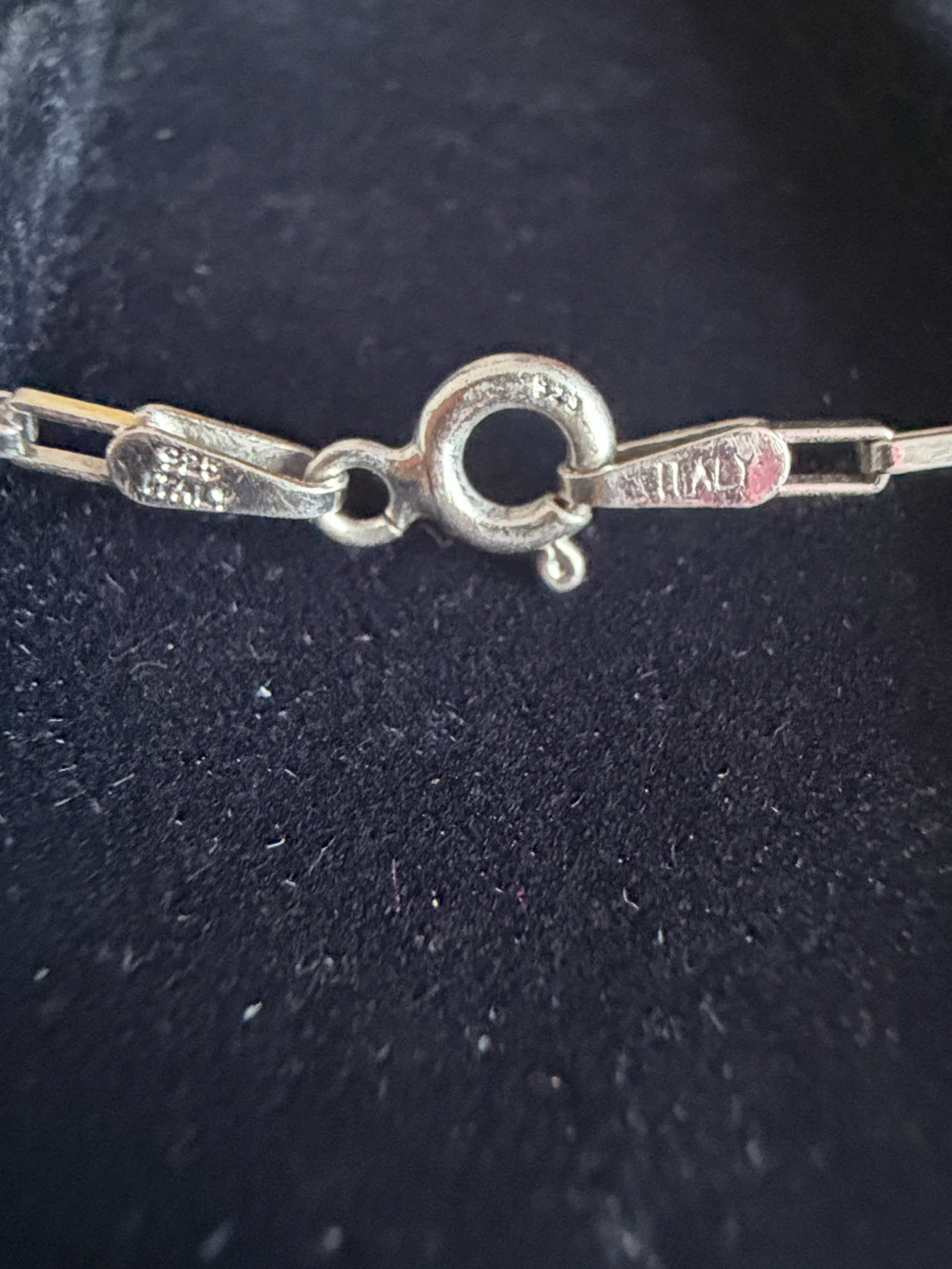 Vintage sterling silver box link chain - photo 2