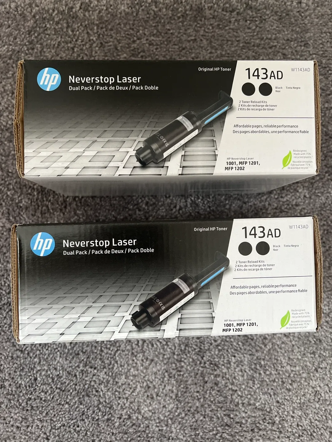 HP Neverstop Laser 143AD Toner Reload Kits (2 Pack)
