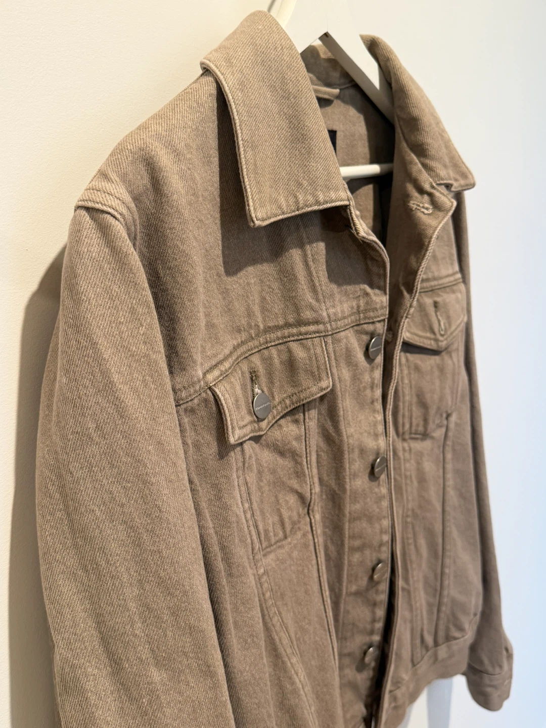 Esprit Men’s Taupe Denim Jacket - Small - photo 3