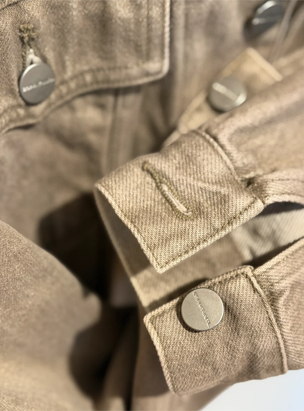 Esprit Men’s Taupe Denim Jacket - Small - photo 5