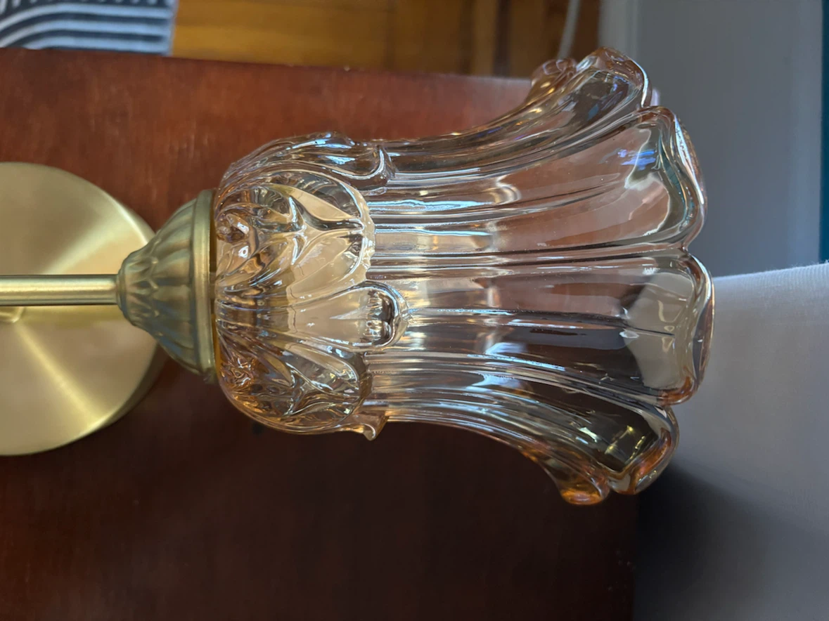 Rechargeable glass wall sconce - photo 2