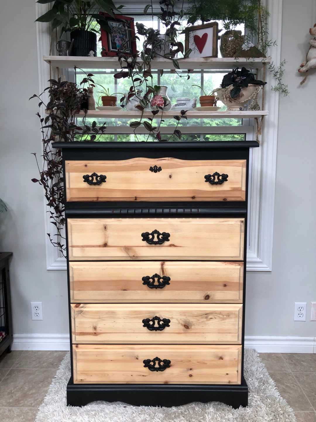 Dresser, 5 drawer, refinished